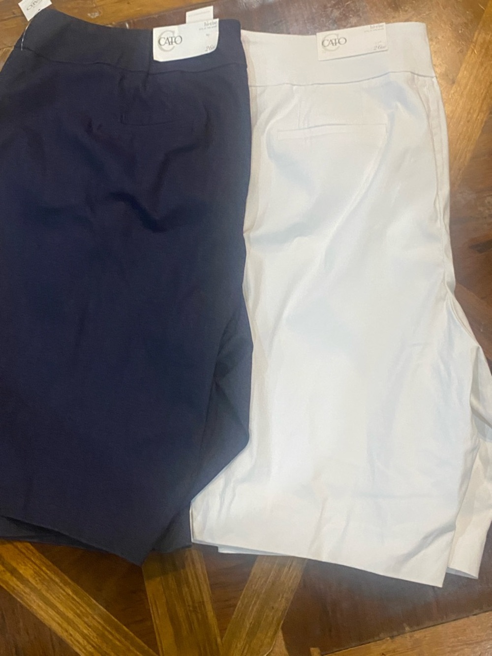2 (Two) Pair of Cato Plus Size Women Hi Rise shorts.